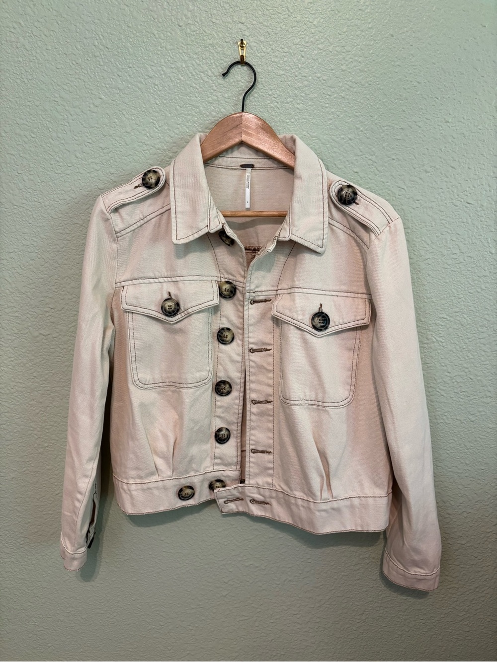 Free People Cream Jacket